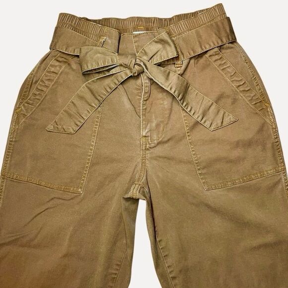 CAbi Discovery Paper Bag Cropped Pants in Golden Tan Women’s 4 - Picture 4 of 9